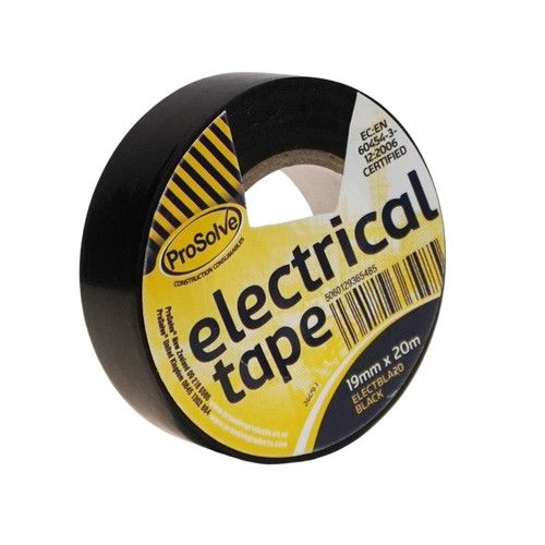 ProSolve Electrical Tape - 19mm x 20mtr BLACK