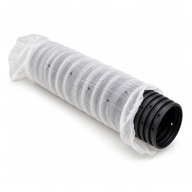 Land Drain Filter Sleeve - 100mm Diameter x 100mtr