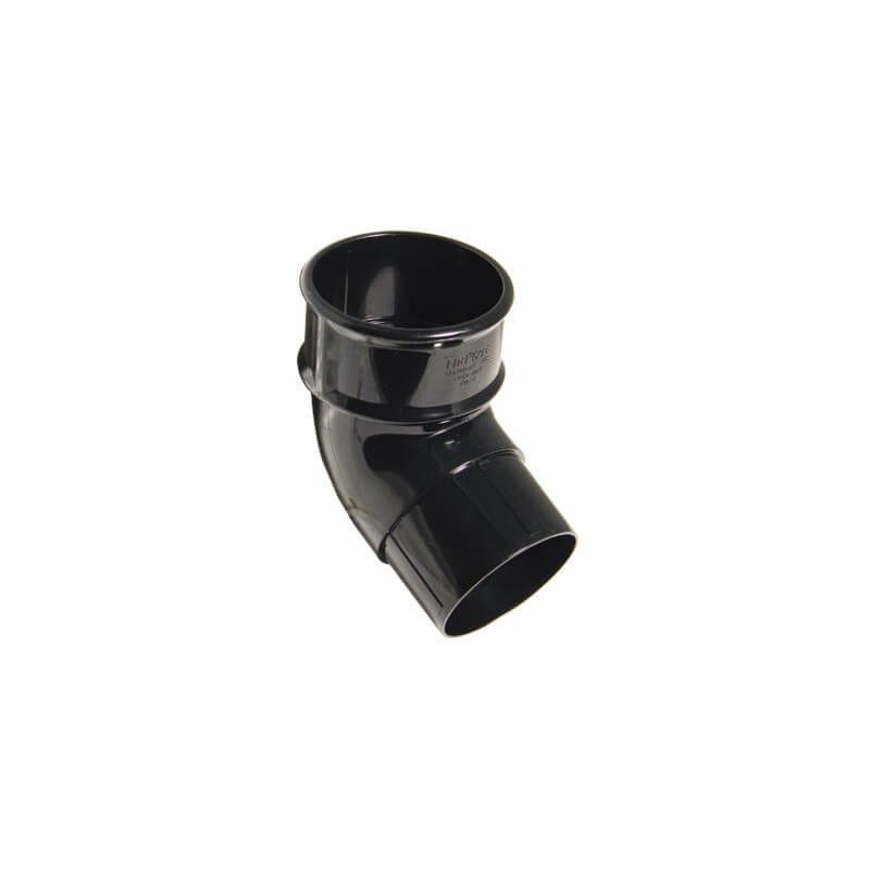 FloPlast Mini Gutter Offset Bend - 112 Degree x 50mm Black
