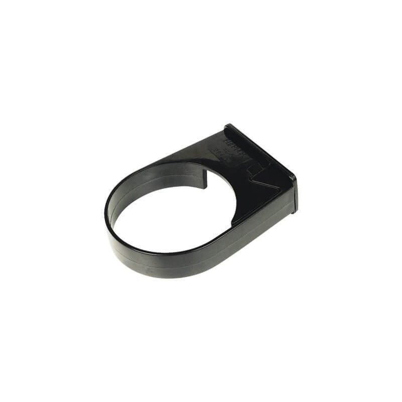 FloPlast Mini Gutter Downpipe Clip - 50mm Black