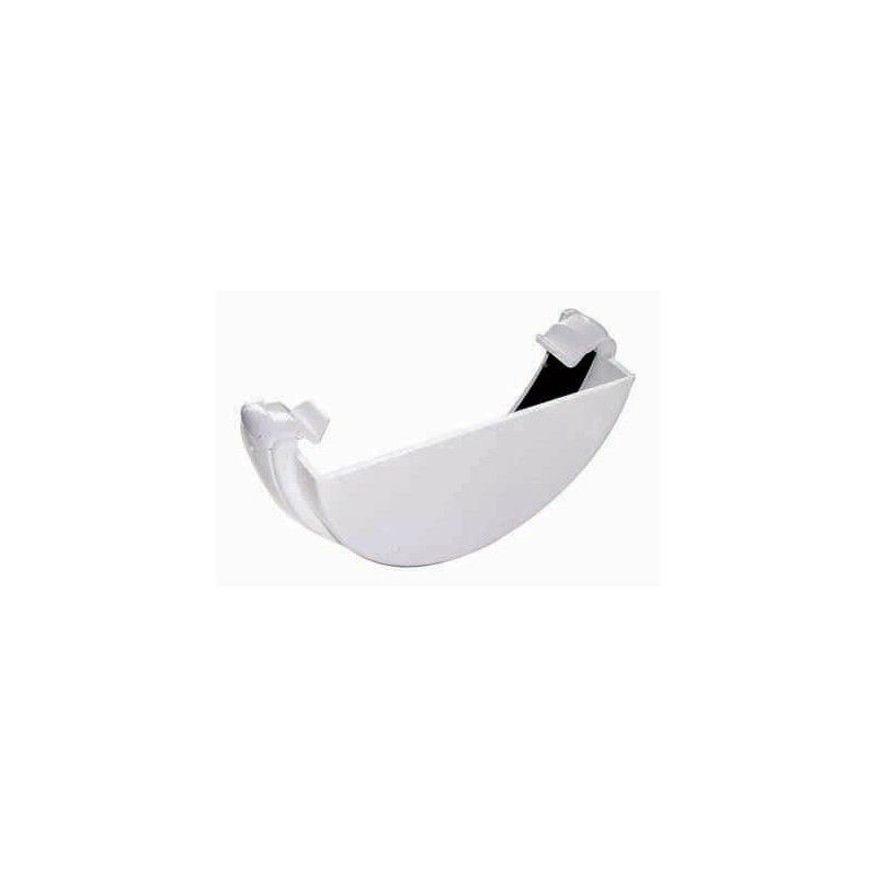 FloPlast Mini Gutter External Stopend - 76mm White