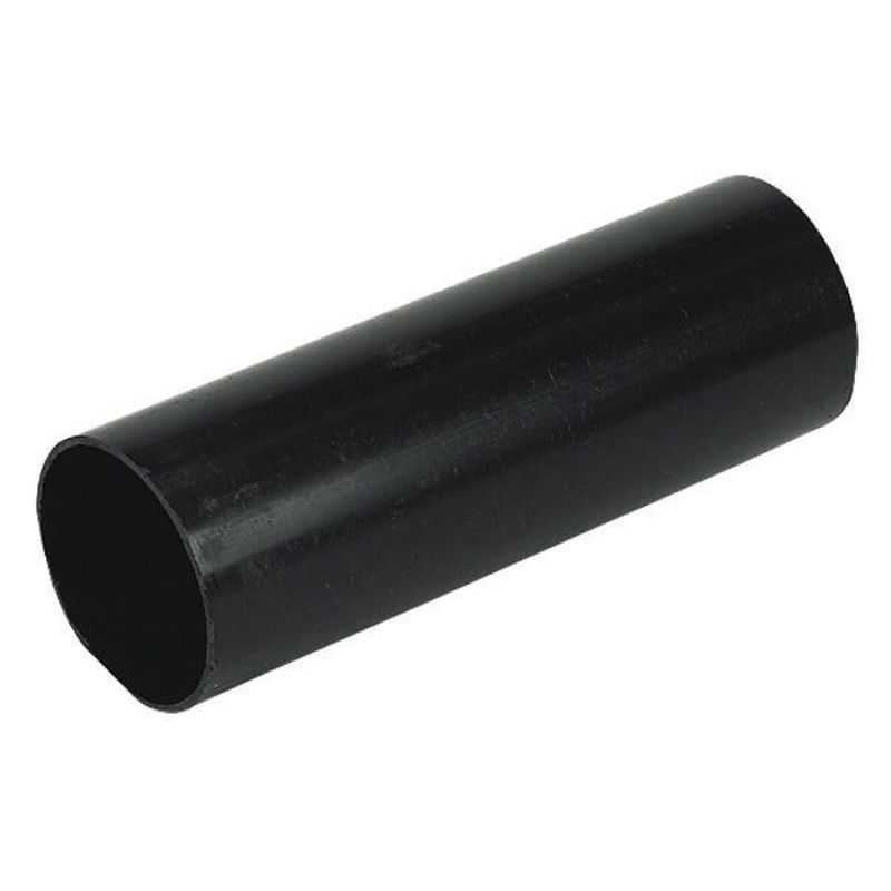 FloPlast Mini Gutter Downpipe - 50mm x 2mtr Black