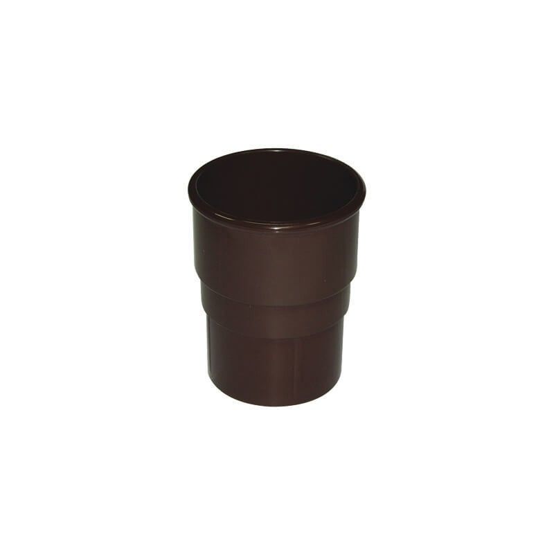 FloPlast Mini Gutter Downpipe Socket - 50mm Brown
