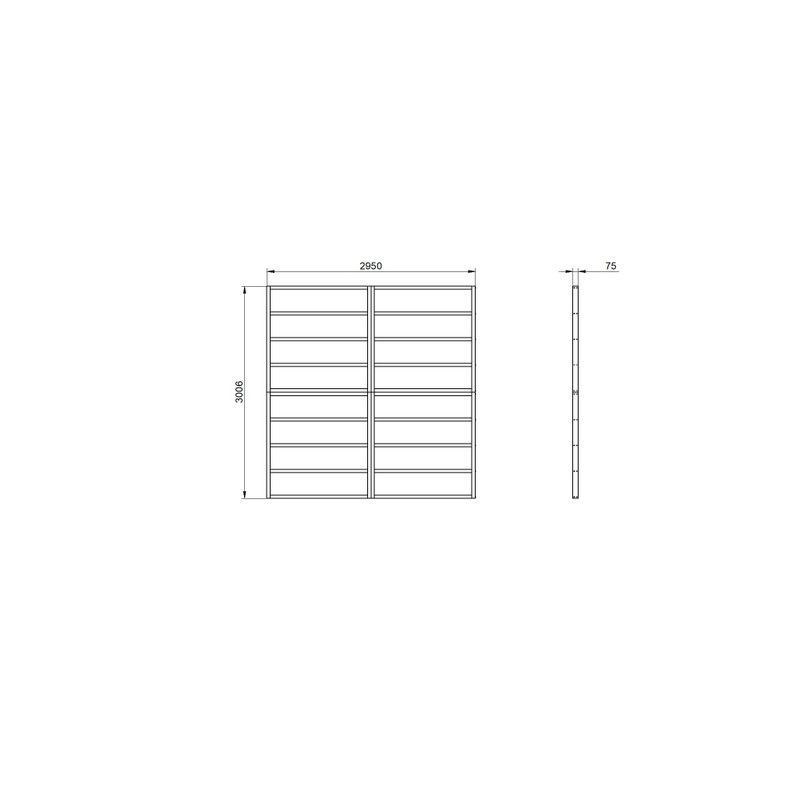 Shed Base for Forest Overlap Sheds - 10' x 10'