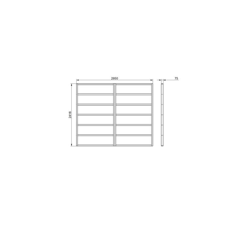 Shed Base for Forest Overlap And Shiplap Sheds - 10' x 8'