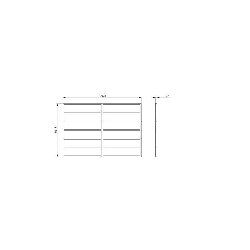 Shed Base for Forest Overlap And Shiplap Sheds - 12' x 8'