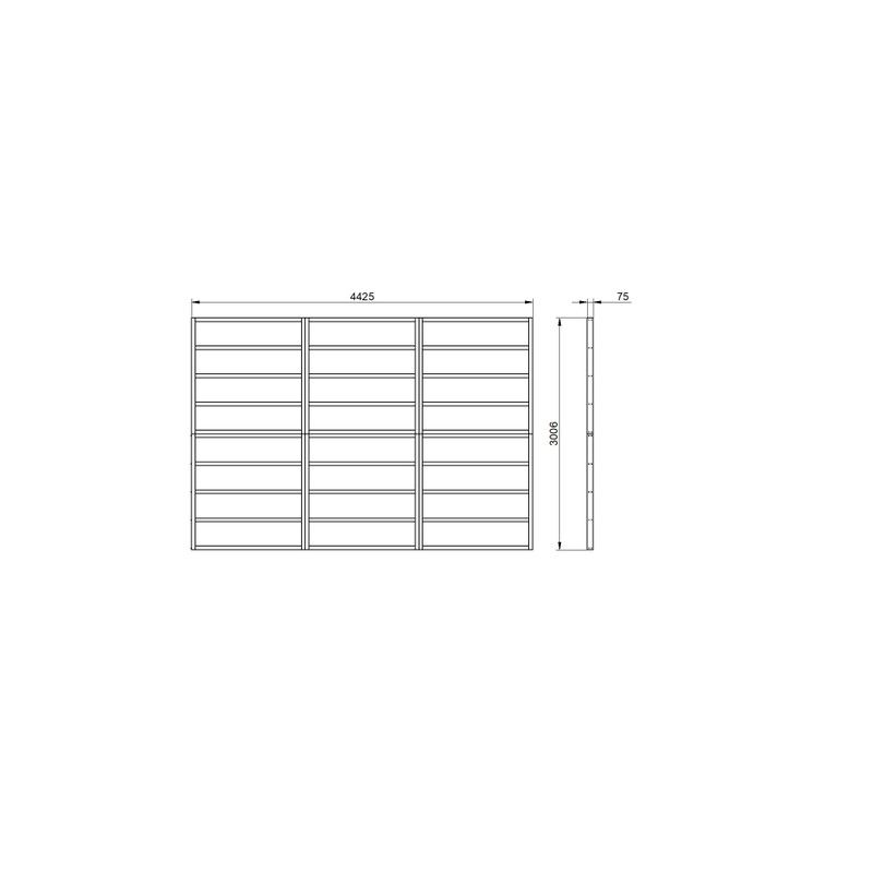 Shed Base for Forest Overlap Sheds - 15' x 10'
