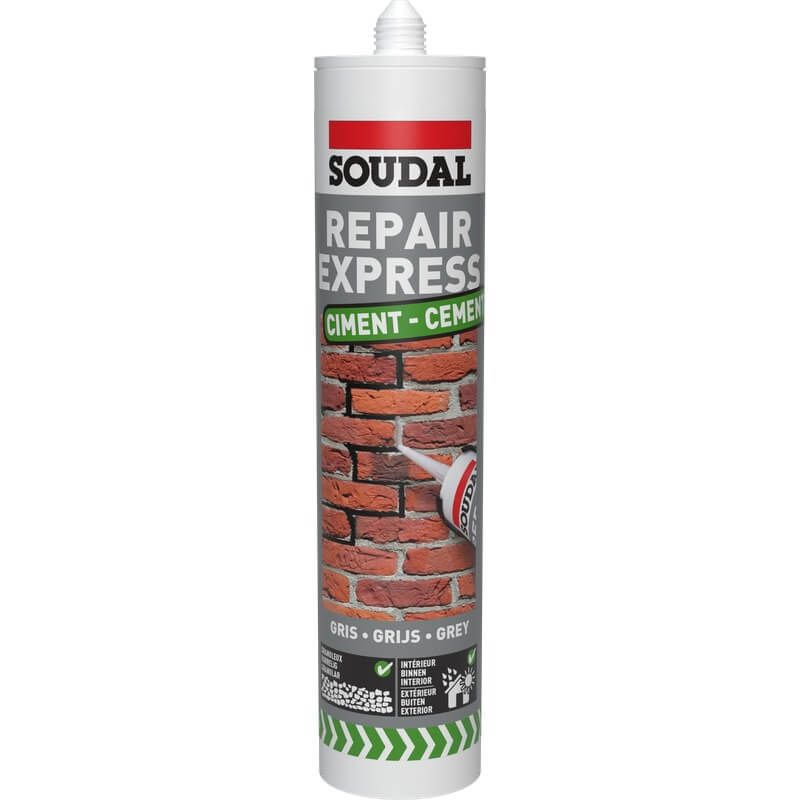 Soudal Repair Express Cement - Grey 290ml - Pack of 60