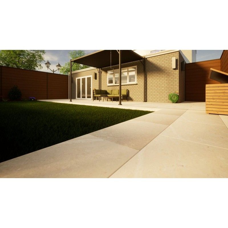 Sandstone Paving - 900mm x 600mm x 22mm Mint