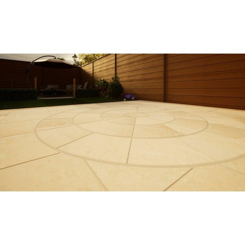 Sandstone Circular Paving - 2800mm Mint