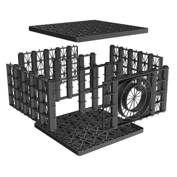Rainsmart 65 Tonne Shallow Soakaway Crate Set Flat-Packed - 50 Cubic Metre Kit