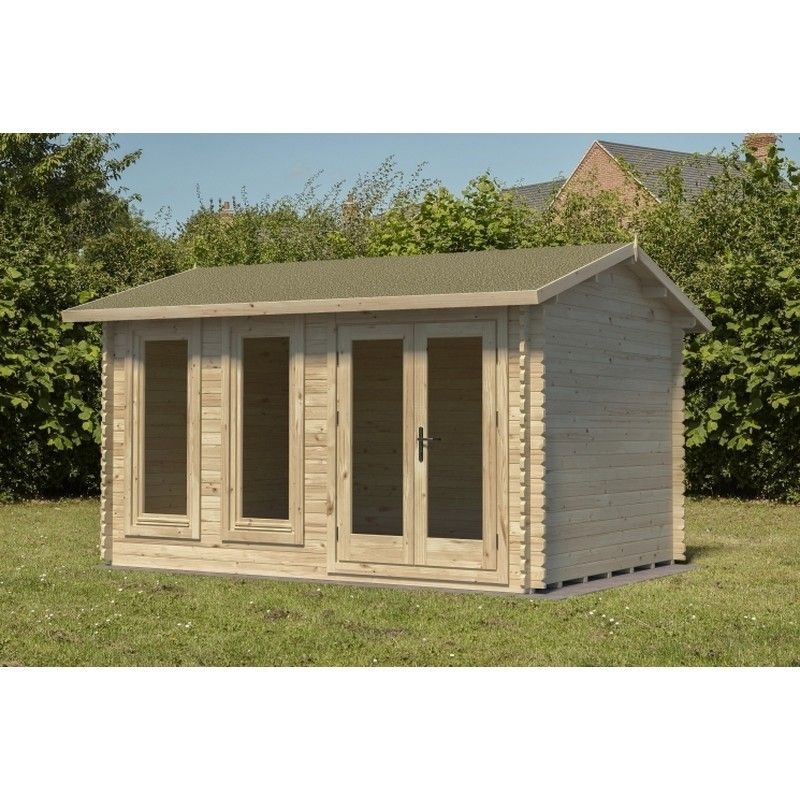 Chiltern Log Cabin - 24kg Felt Plus Underlay Double Glazed - 4000mm x 3000mm