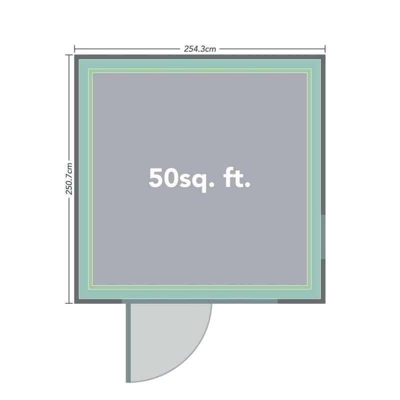 Forest Xtend Garden Building - Quarter Opening Window - 2500mm x 2540mm x 2900mm
