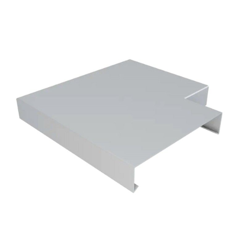 Aluminium Coping for 301-350mm Wall - 135 Degree Angle - 410mm Painted