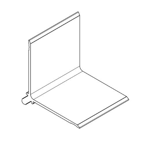 Aluminium Cladding Two Part Internal Corner - 2825mm Natural Oak