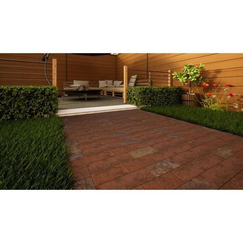 Clay Paving - 210mm x 100mm x 50mm Romsey Antique