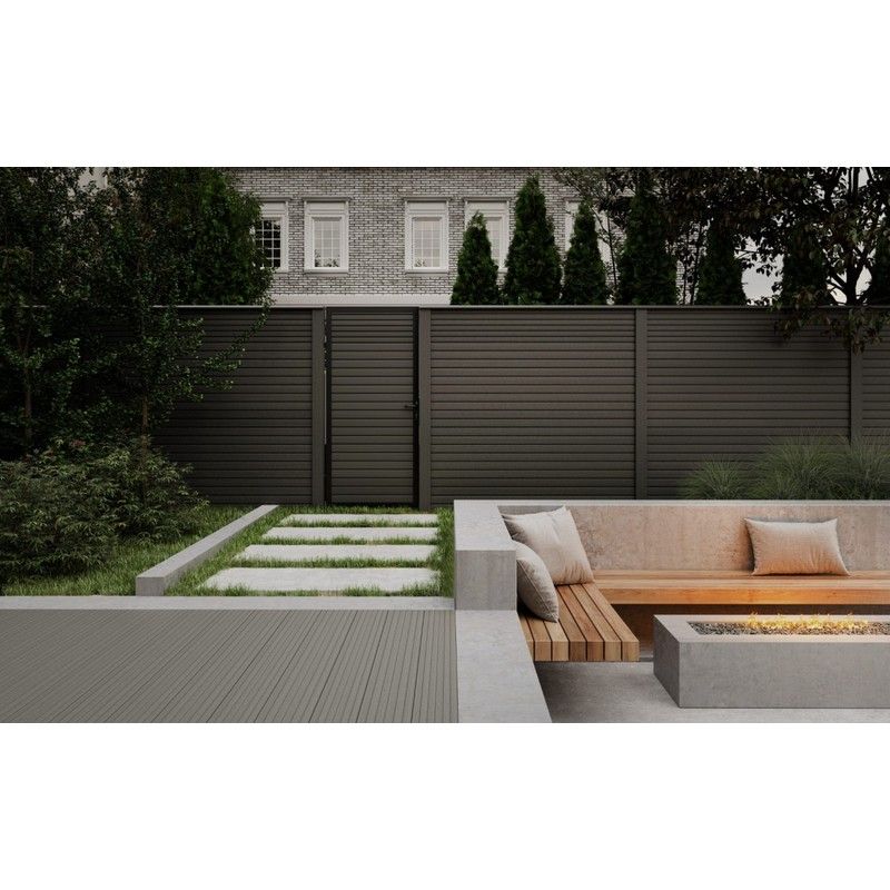 Ecoscape Composite Gate - 1220mm x 900mm Charcoal