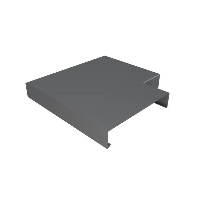 Aluminium Coping for 141-200mm Wall - 135 Degree Angle - 260mm Anthracite Grey (7016 Matt)