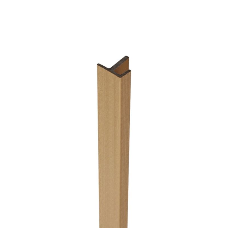 Composite Panel Cladding F Trim - 3.6mtr Natural Oak