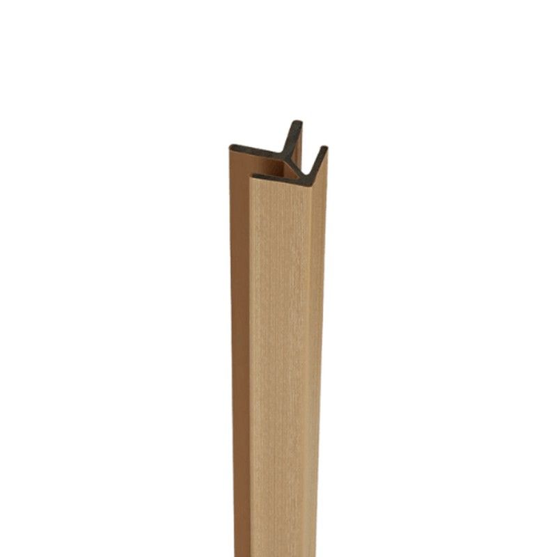 Composite Panel Cladding External Corner Trim - 3.6mtr Natural Oak