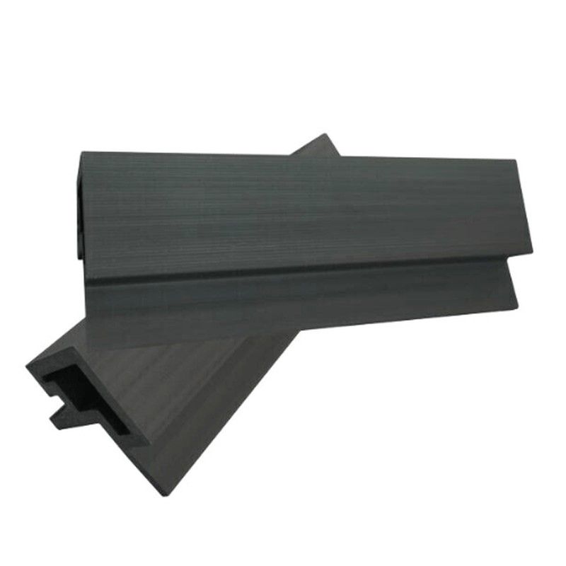 Composite Slatted Cladding External Corner - 56mm x 49.5mm x 3.6mtr Charcoal