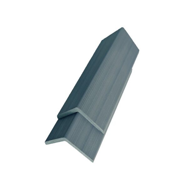 Standard Slatted Composite Cladding Edge Seal - 50mm x 3.6mtr Grey