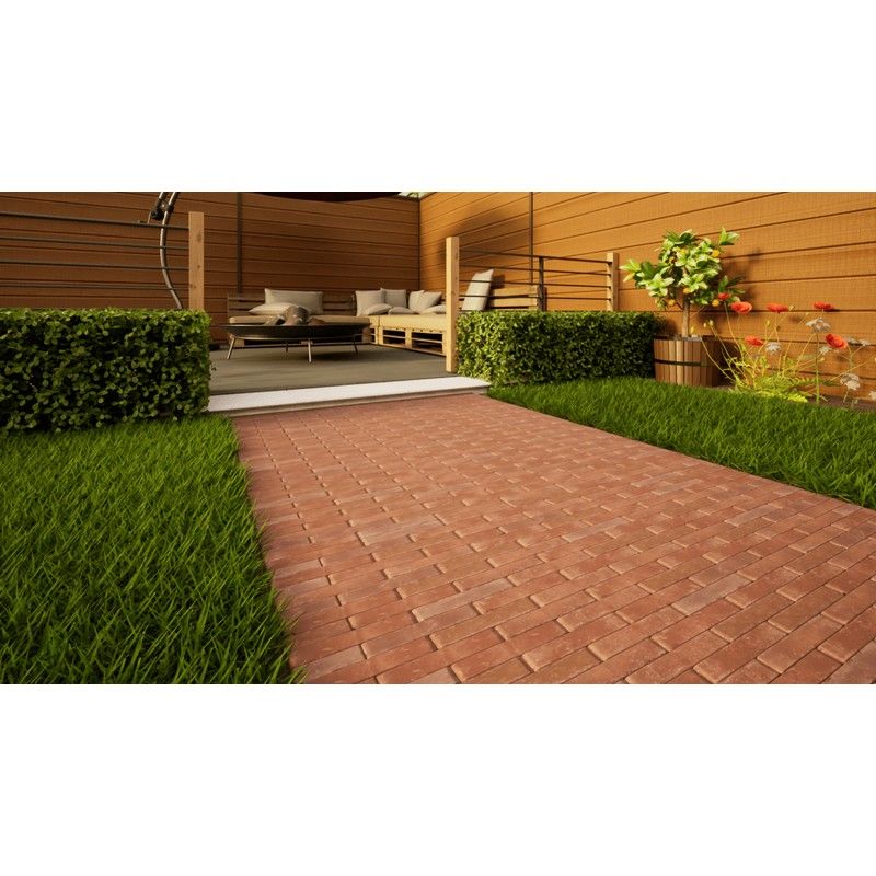 Clay Paving - 204mm x 50mm x 60mm Roma