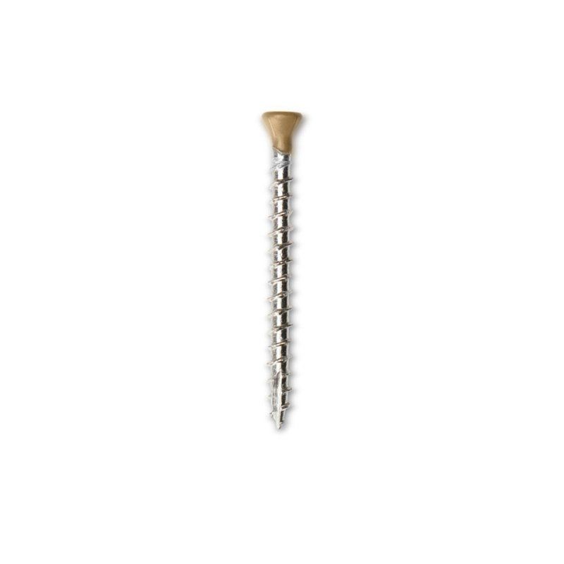 Composite Decking/Cladding Colour Coded Screw - 40mm Natural Oak - Pack of 100