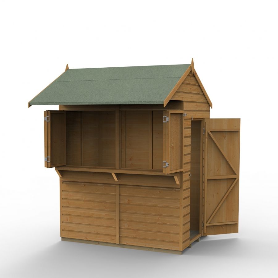 Forest Garden Shiplap Apex Garden Bar - 4' x 6'