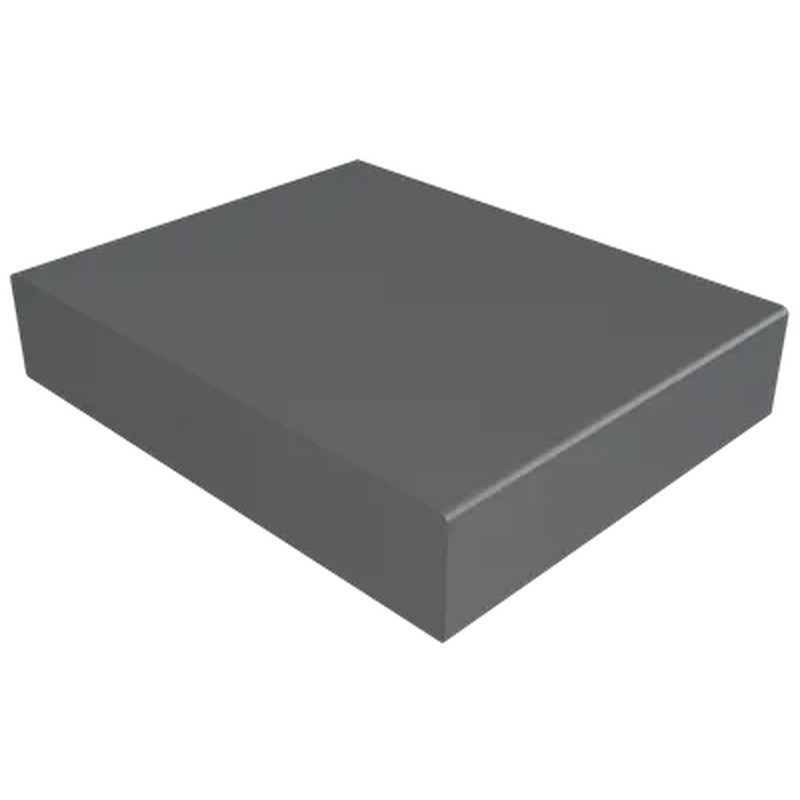 Aluminium Coping Stop End for 200-250mm Wall - 310mm Anthracite Grey (7016 Matt)