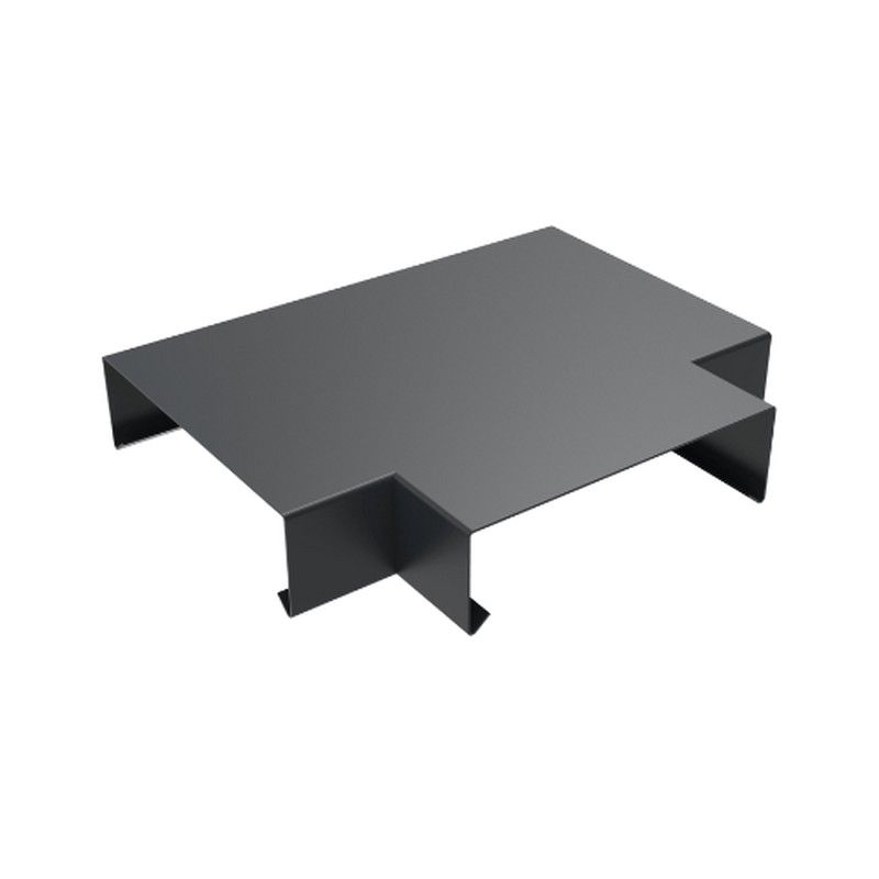 Aluminium Coping T Junction for 301-350mm Wall - 410mm Anthracite Grey (7016 Matt)