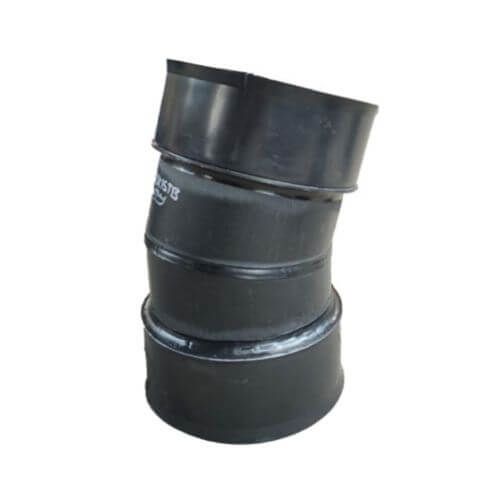 Twinwall Drainage Bend - 15 Degree x 450mm Black