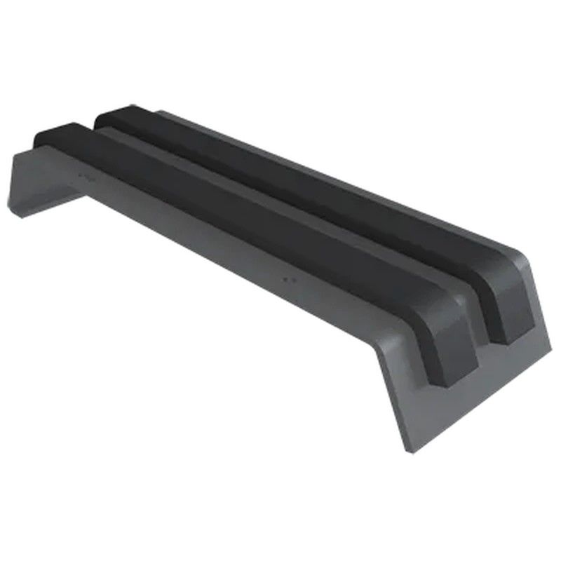 Aluminium Coping Union for 301-350mm Wall - 410mm Anthracite Grey (7016 Matt)