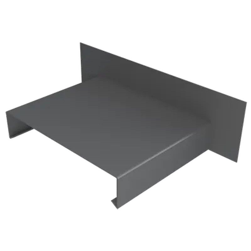 Aluminium Coping Upstand for 241-300mm Wall - 360mm Anthracite Grey (7016 Matt)