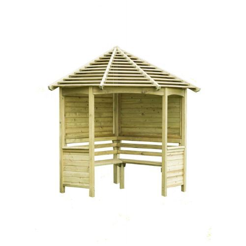Venetian Timber Corner Arbour - 2500mm x 2330mm x 1610mm
