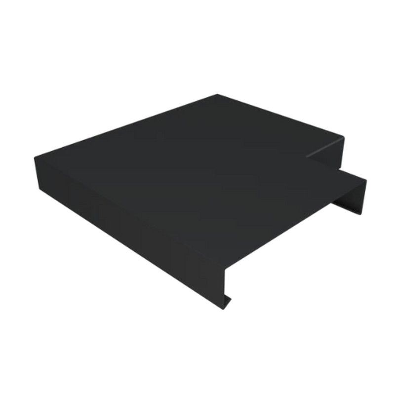 Aluminium Coping for 141-200mm Wall - 135 Degree Angle - 260mm Black (9005 Matt)