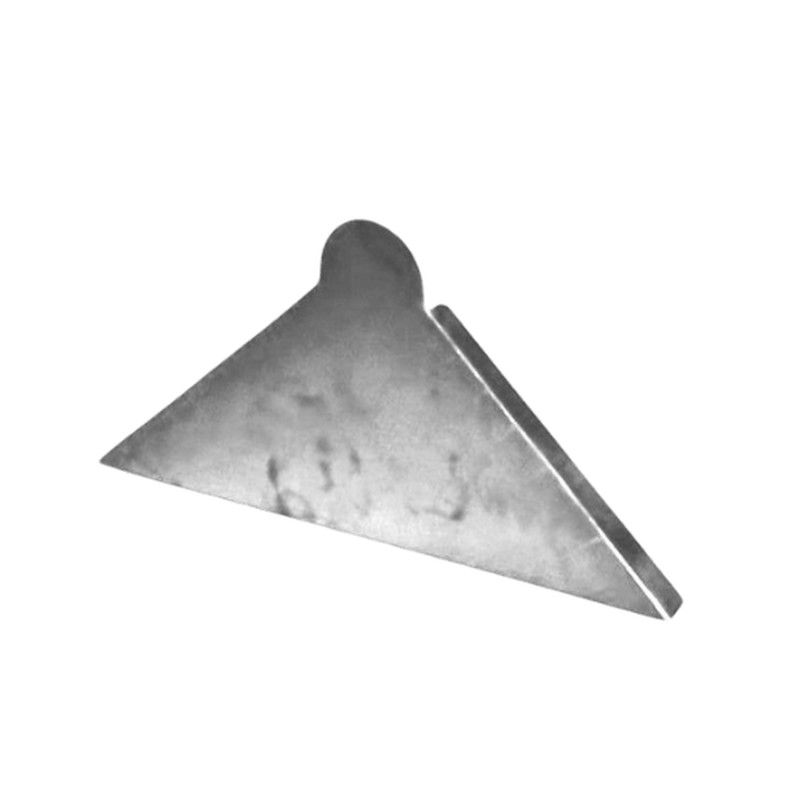 Zinc Roll Top Roof Ridge Stop End - 105mm Side