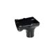 FloPlast Mini Gutter Stopend Outlet - 76mm Black