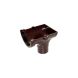 FloPlast Mini Gutter Stopend Outlet - 76mm Brown