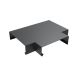 Aluminium Coping T Junction for 141-200mm Wall - 260mm Anthracite Grey (7016 Matt)