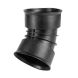Twinwall Drainage Bend - 22.5 Degree x 300mm Black